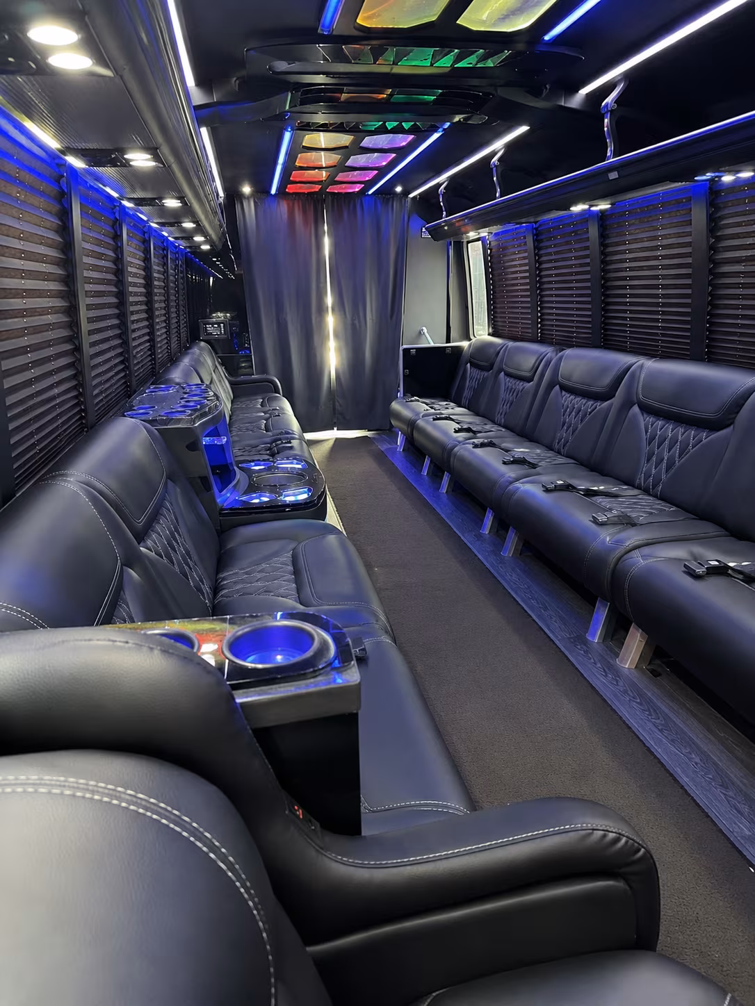 15 Passenger Party Bus Inside