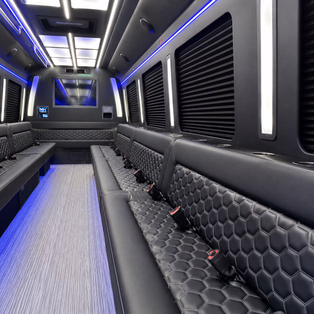 30 Passenger Party Bus Inside