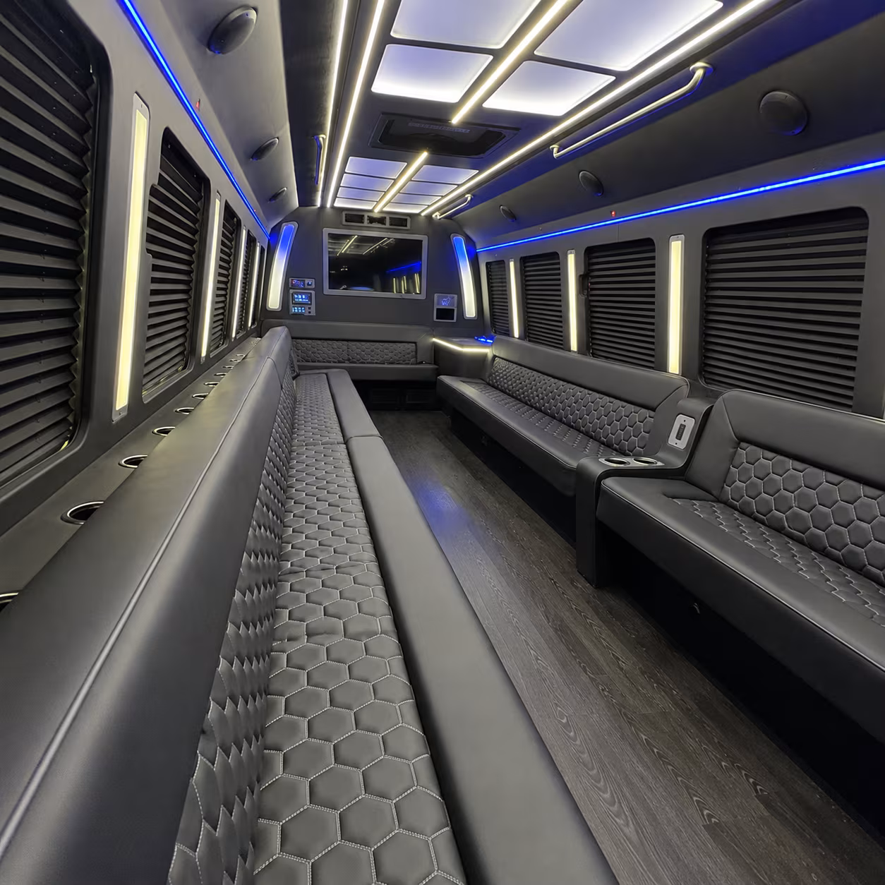 40 Passenger Party Bus Interior