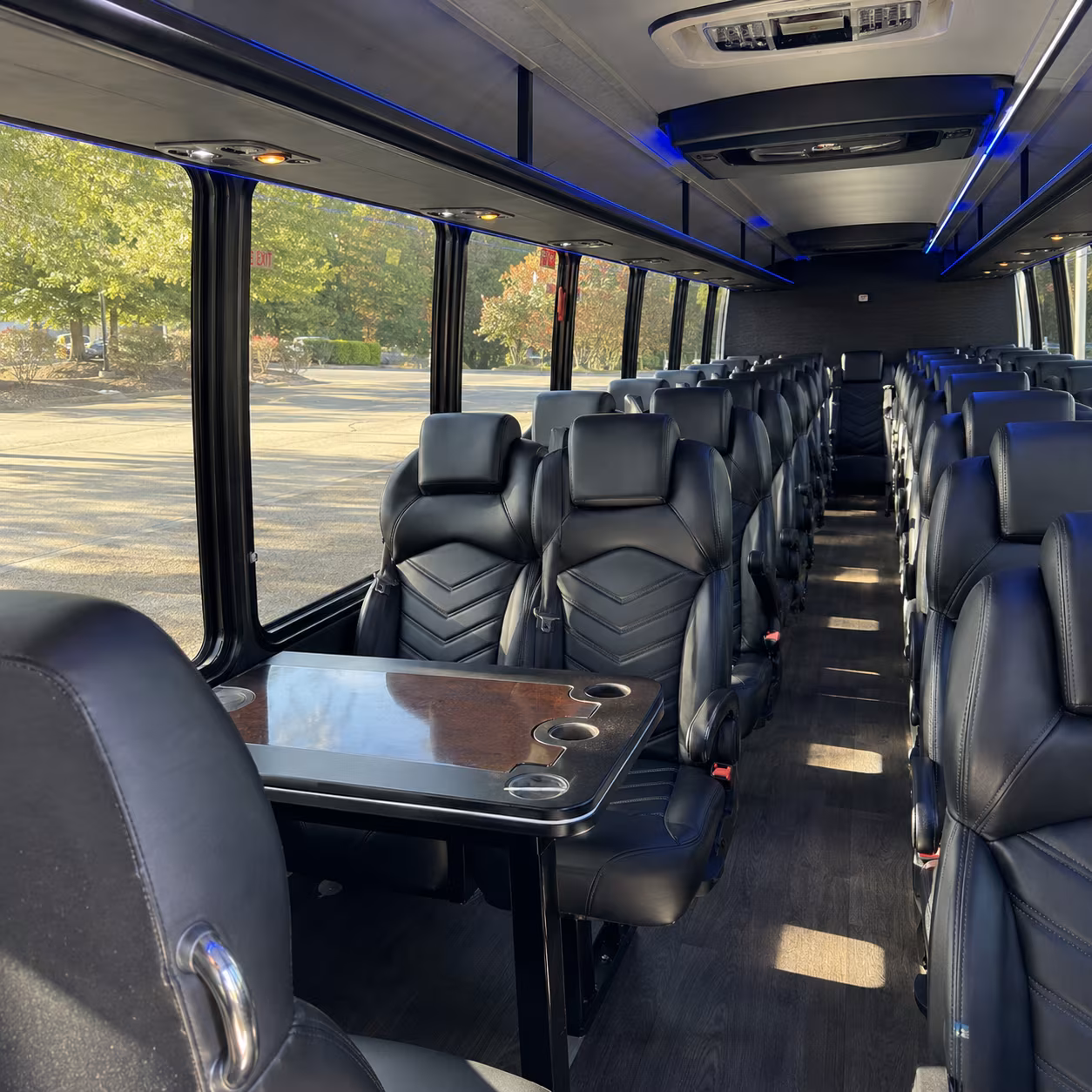 Murrieta Corporate Transportation party bus interior