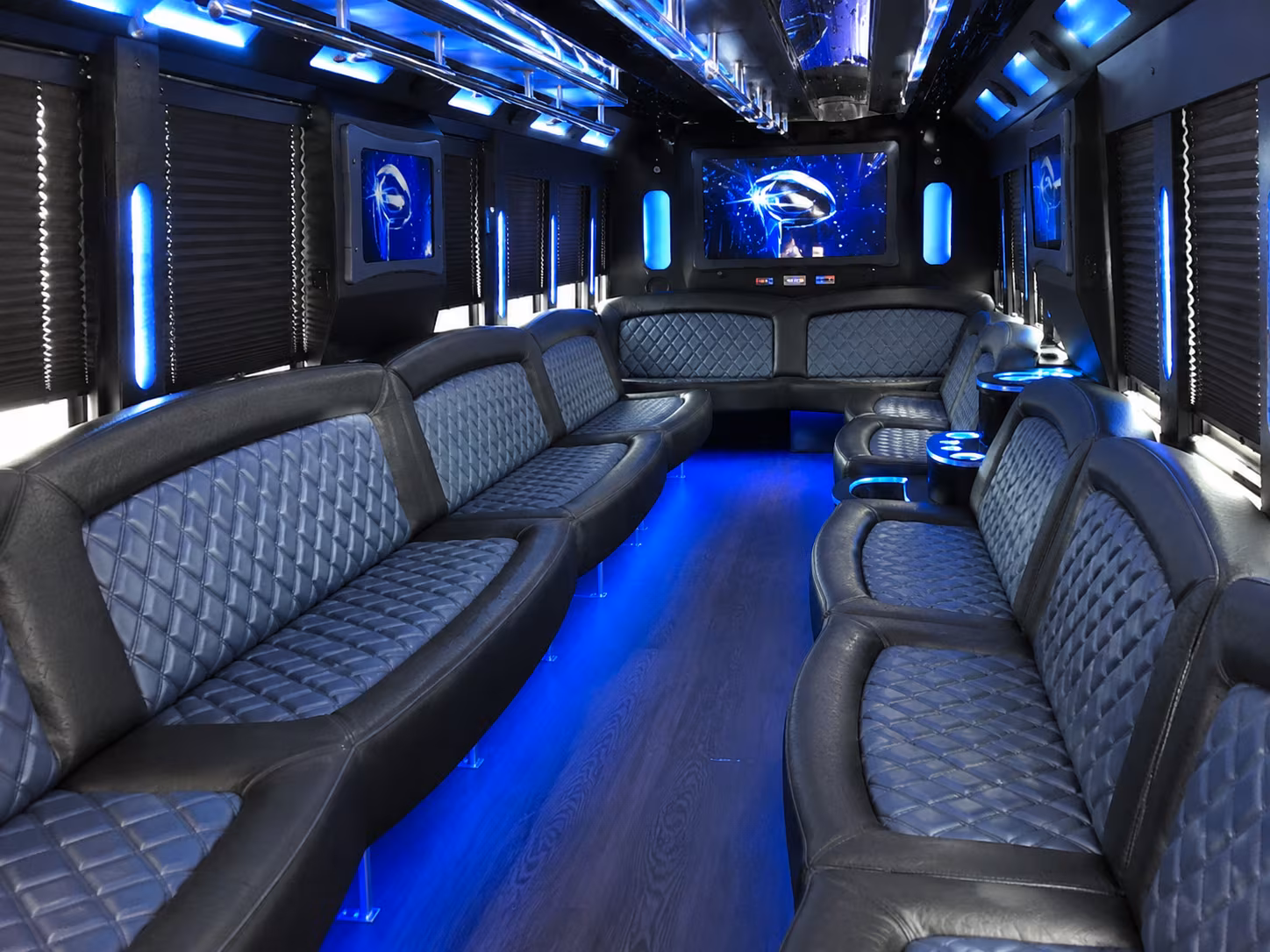 Murrieta Private Event Transportation party bus exterior