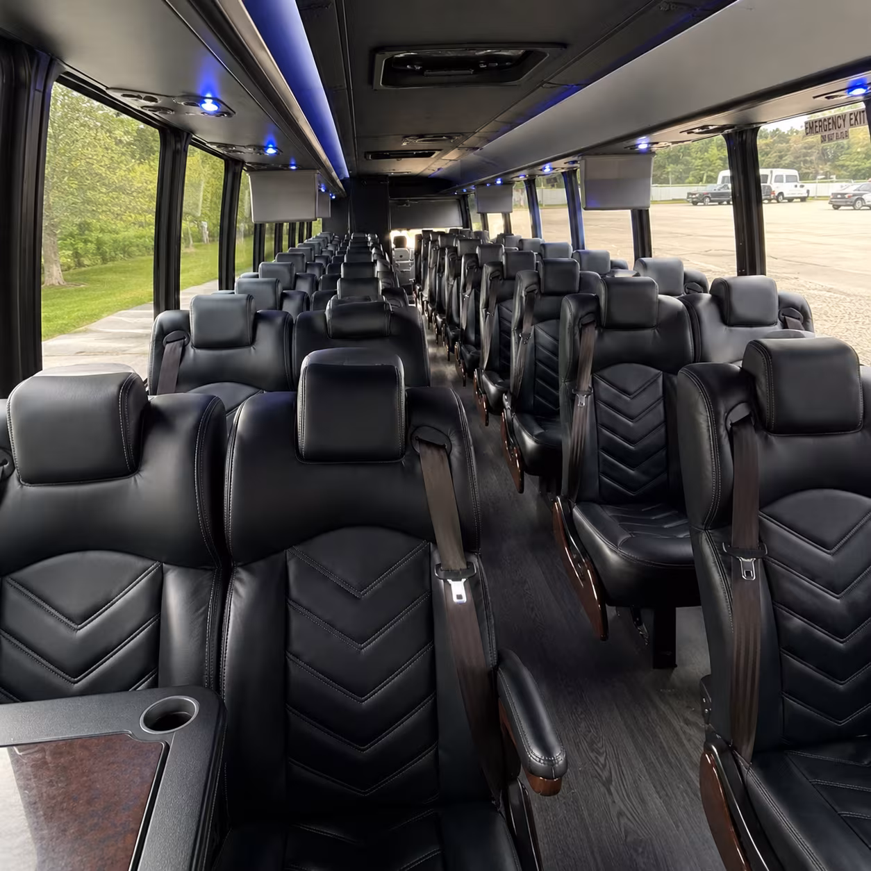 Murrieta School Event Transportation party bus exterior