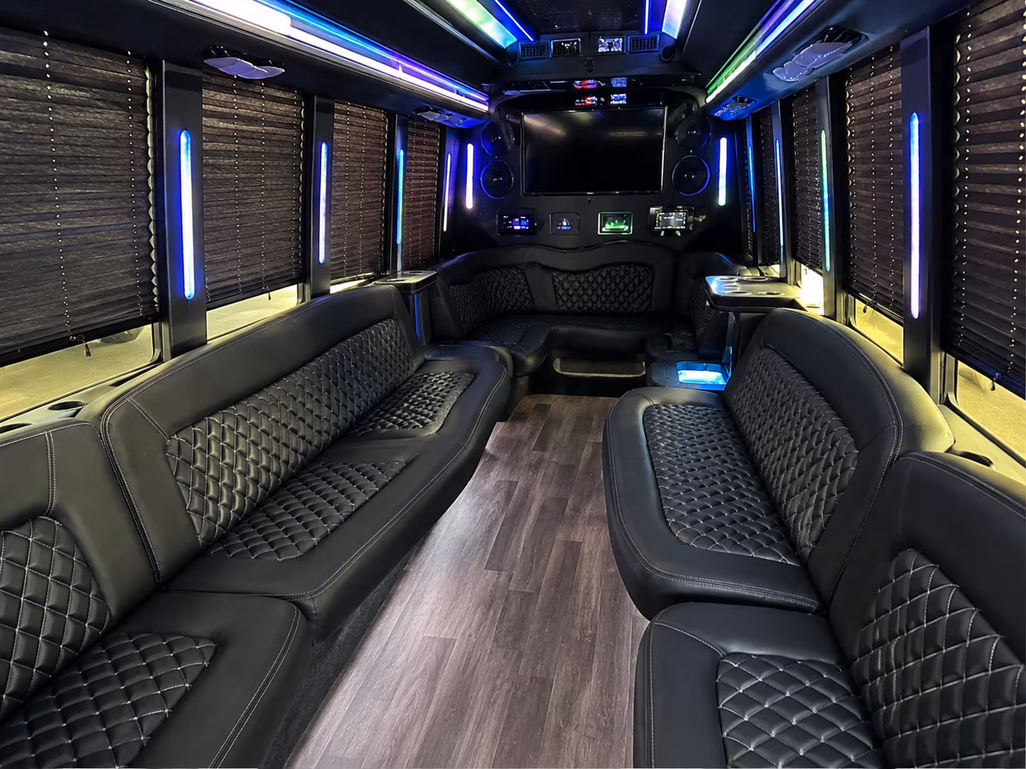 Murrieta Sporting Event Transportation party bus exterior