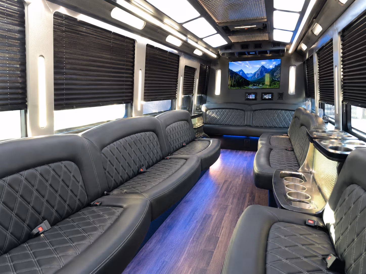 Murrieta Sporting Event Transportation party bus exterior