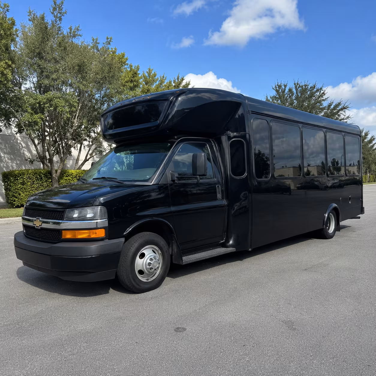 Murrieta Wedding Transportation party bus exterior