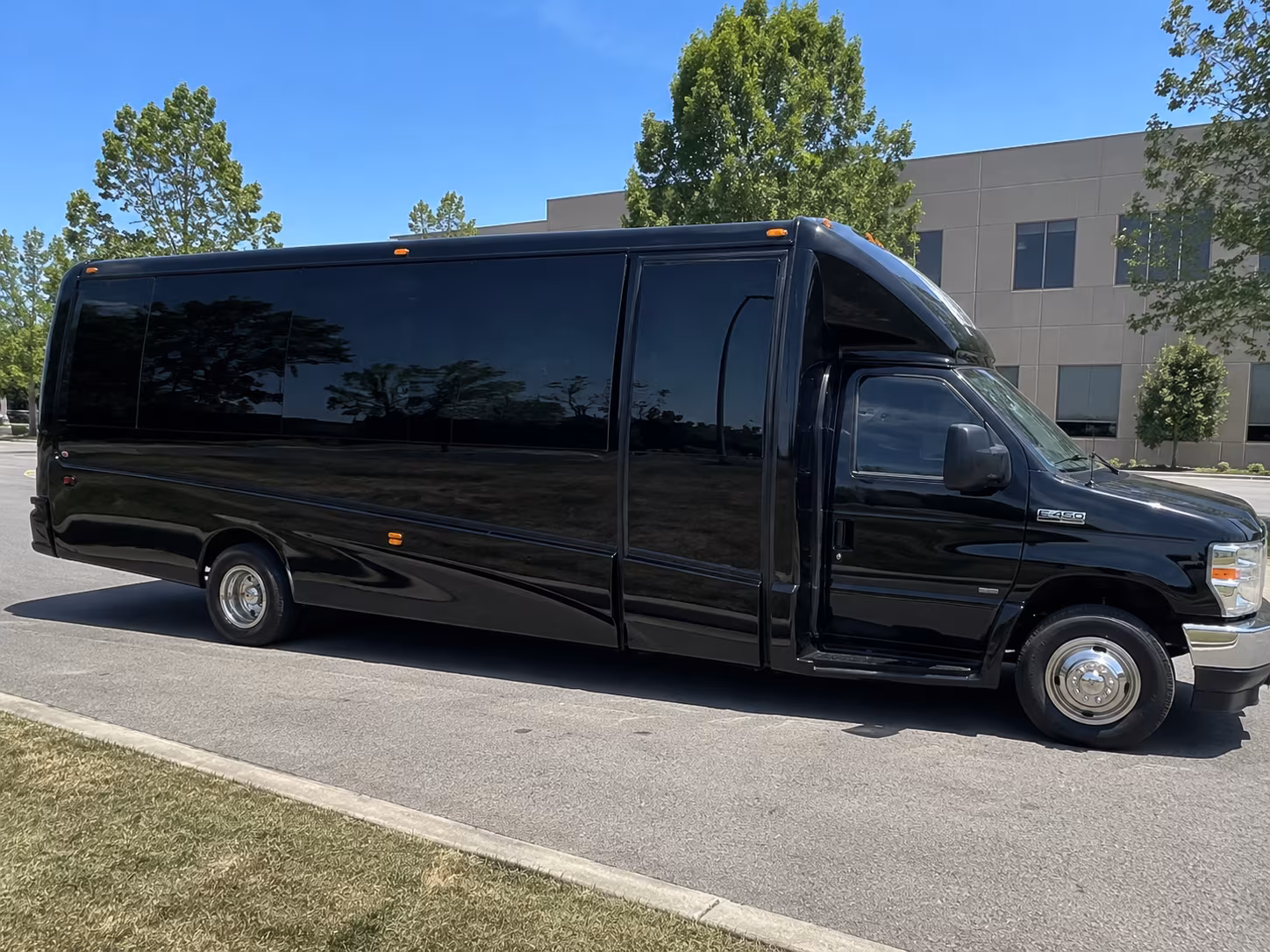 Murrieta Wedding Transportation party bus exterior