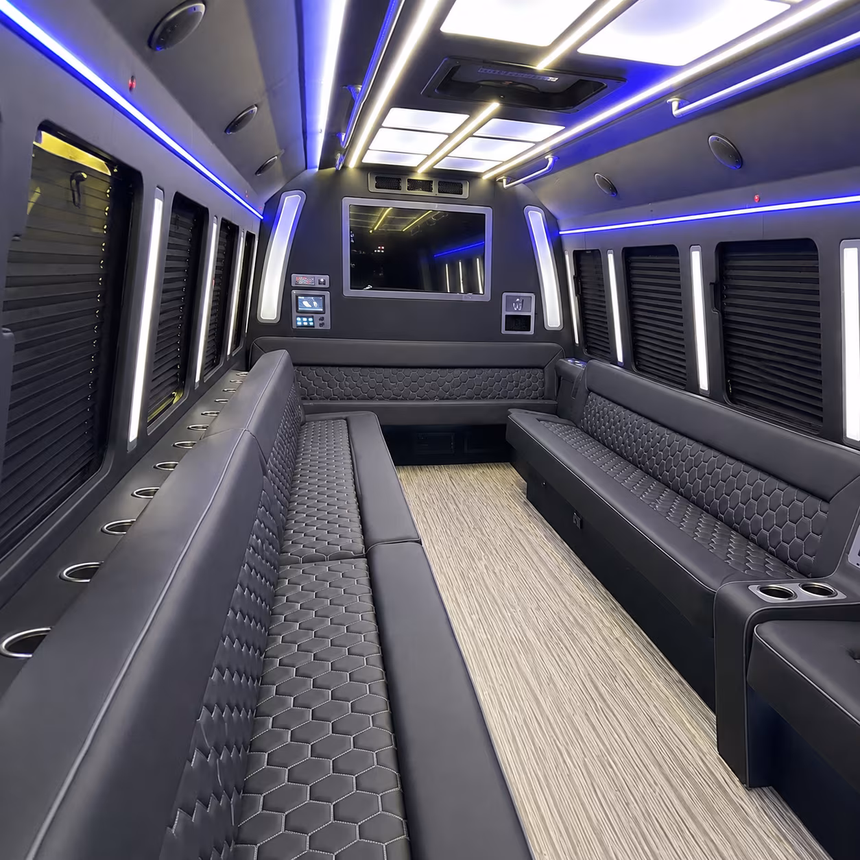 Murrieta Wedding Transportation party bus exterior