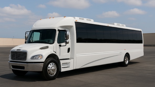Exterior of Charter Bus Company Lake Elsinore's 25 Passenger Party Bus in Lake Elsinore