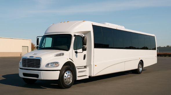 Exterior of Charter Bus Company Perris's 25 Passenger Party Bus in Perris