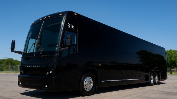Exterior of Charter Bus Company Murrieta's 45 Passenger Charter Bus in Murrieta