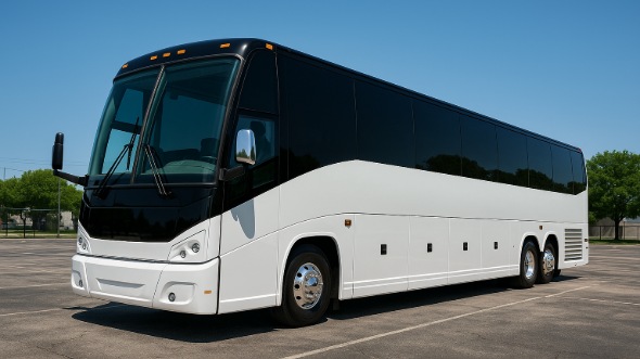 Exterior of Charter Bus Company Murrieta's 46 Passenger Charter Bus in Murrieta