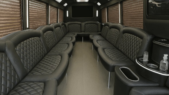 50 passenger party bus interior