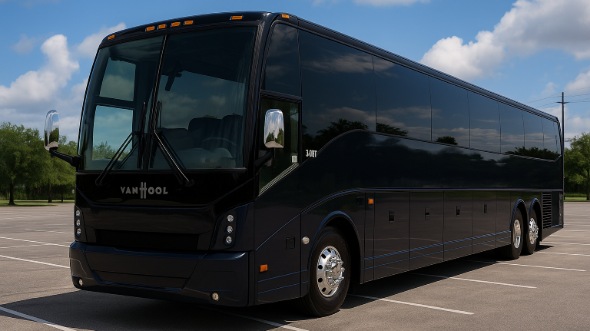 Exterior of Charter Bus Company Murrieta's 55 Passenger Charter Bus in Murrieta