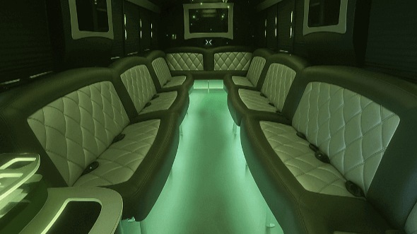 murrieta 20 passenger party bus inside