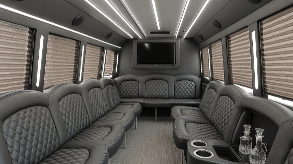 murrieta 40 passenger party bus inside